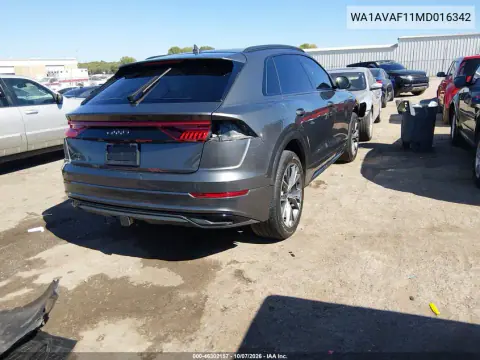 2021 Audi Q8 Premium 55 Tfsi Quattro Tiptronic VIN WA1AVAF11MD016342 фото 5