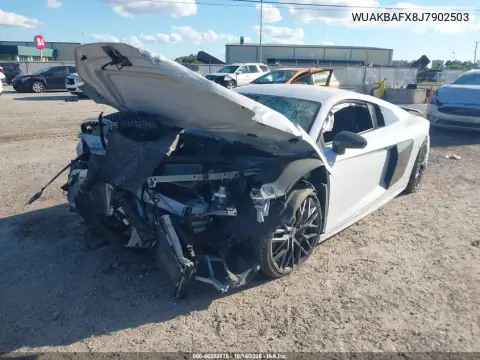 WUAKBAFX8J7902503 — 2018 Audi R8, фото 2 с аукциона IAAI, ПЕРЕДНЯЯ ЧАСТЬ