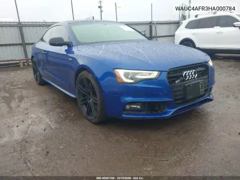 WAUC4AFR3HA000784 — 2017 Audi S5, Parte delantera, fotos antes de reparar