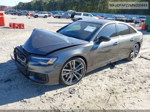 WAUDFAF22MN020884 — 2021 Audi S6, photo 2 from IAAI, Front end