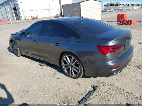 WAUDFAF22MN020884 — 2021 Audi S6, photo 3 from IAAI, Front end