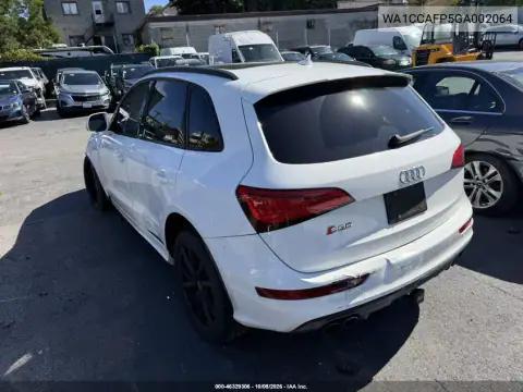 2016 Audi Sq5 3.0T Premium Plus VIN WA1CCAFP5GA002064 фото 4