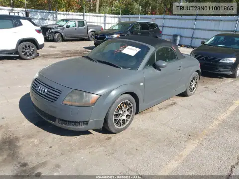 2001 Audi Tt 225 Hp W/Esp (M6) VIN TRUUT28N011001865 фото 2