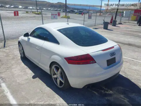 TRUAF38JX81003405 — 2008 Audi TT, photo 4 from IAAI, Right front