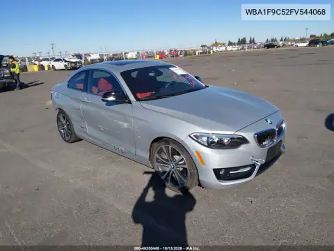 WBA1F9C52FV544068 — 2015 BMW 2ER, photo 2 from IAAI, Rear end