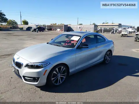 WBA1F9C52FV544068 — 2015 BMW 2ER, photo 3 from IAAI, Rear end