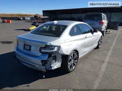 WBA1F9C52FV544068 — 2015 BMW 2ER, photo 5 from IAAI, Rear end