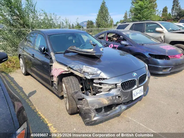 WBA3C3G56ENS72003 — 2014 BMW 320I, Передняя часть справа (Right Front), фото до ремонта