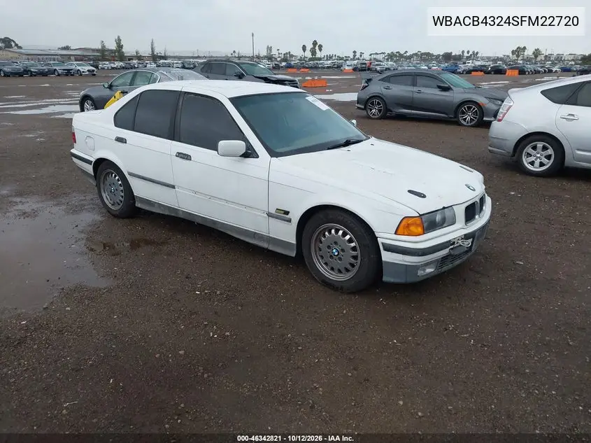WBACB4324SFM22720 — 1995 BMW 3ER, фото 2 с аукциона IAAI 19.10.2026, Естественный износ
