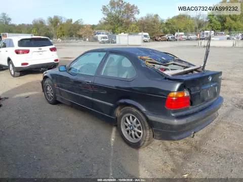 1997 BMW 318Ti VIN WBACG7324VAS99232 фото 3