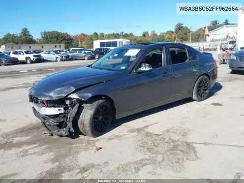 WBA3B5C52FF962654 — 2015 BMW 3ER, photo 2 from IAAI, Front end