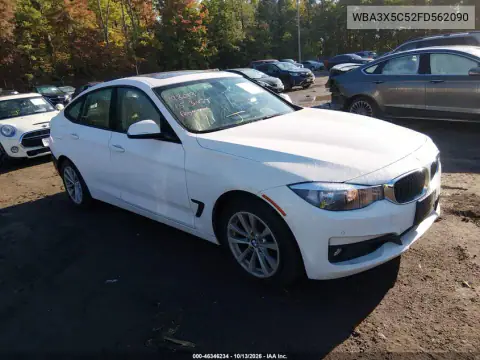 WBA3X5C52FD562090 — 2015 BMW 3ER, Задняя часть, фото до ремонта