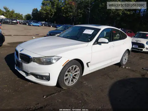 WBA3X5C52FD562090 — 2015 BMW 3ER, фото 3 с аукциона IAAI, Задняя часть