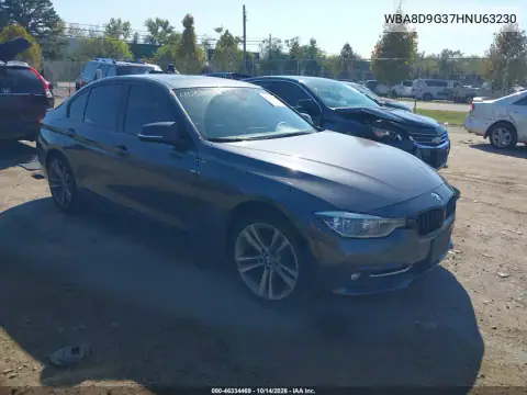 WBA8D9G37HNU63230 — 2017 BMW 3ER, левый бок, фото до ремонта