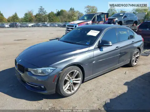 WBA8D9G37HNU63230 — 2017 BMW 3ER, фото 3 з IAAI, Лівий бік