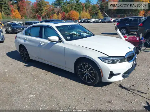 WBA5R7C51KAJ85407 — 2019 BMW 3ER, Lado izquierdo, fotos antes de reparar