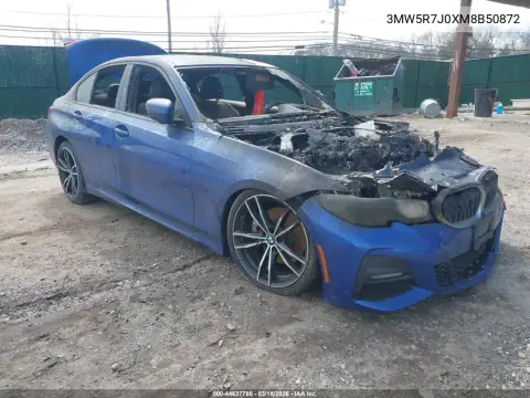 3MW5R7J0XM8B50872 — 2021 BMW 3ER, Пожар, фото до ремонта