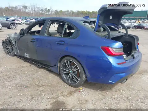 3MW5R7J0XM8B50872 — 2021 BMW 3ER, фото 3 с аукциона IAAI, Пожар