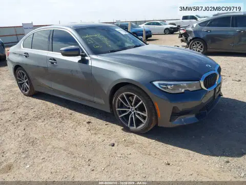 3MW5R7J02M8C09719 — 2021 BMW 3ER, უკანა მარცხენა ნაწილი, ფოტოები შეკეთებამდე