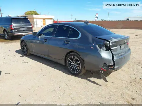3MW5R7J02M8C09719 — 2021 BMW 3ER, photo 4 from IAAI, Left rear