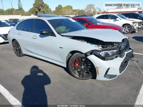 3MW39FF07P8D35119 — 2023 BMW 3ER, ПЕРЕДНЯЯ ЧАСТЬ, фото до ремонта