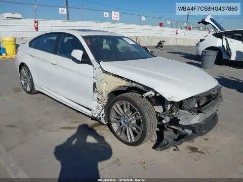 WBA4F7C58HG437860 — 2017 BMW 4ER, წინა ნაწილი, ფოტოები შეკეთებამდე