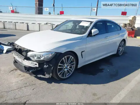 WBA4F7C58HG437860 — 2017 BMW 4ER, ფოტო 3, IAAI, წინა ნაწილი