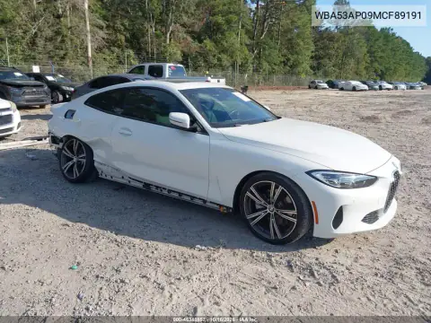 WBA53AP09MCF89191 — 2021 BMW 4ER, задняя часть справа, фото до ремонта