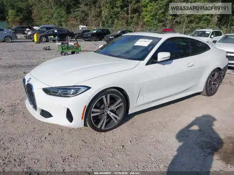 WBA53AP09MCF89191 — 2021 BMW 4ER, zdjęcie 3 z IAAI, Prawy tył