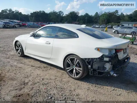 WBA53AP09MCF89191 — 2021 BMW 4ER, zdjęcie 4 z IAAI, Prawy tył