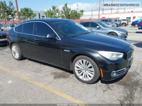 WBA5M2C53FGH99222 — 2015 BMW 5ER, фото 2 с аукциона IAAI, Повреждение двигателя