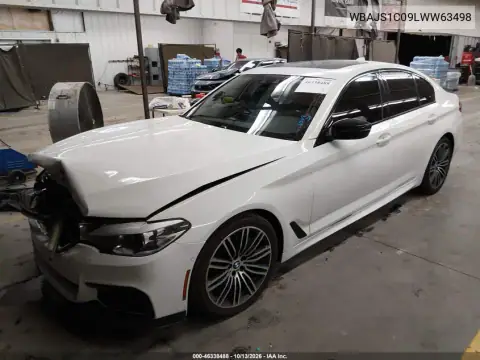 2020 BMW 540I VIN WBAJS1C09LWW63498 фото 3