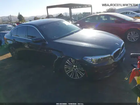 2020 BMW 530I VIN WBAJR3C01LWW79704 фото 2