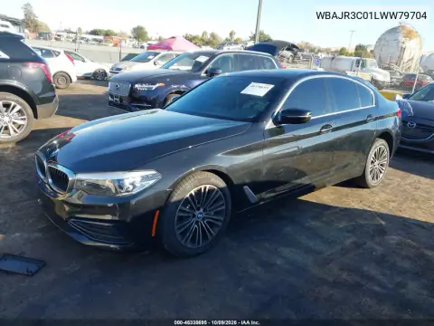 2020 BMW 530I VIN WBAJR3C01LWW79704 фото 3