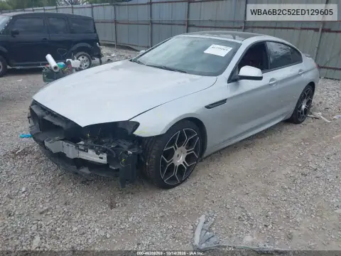 WBA6B2C52ED129605 — 2014 BMW 6ER, фото 3 с аукциона IAAI, Передняя часть слева
