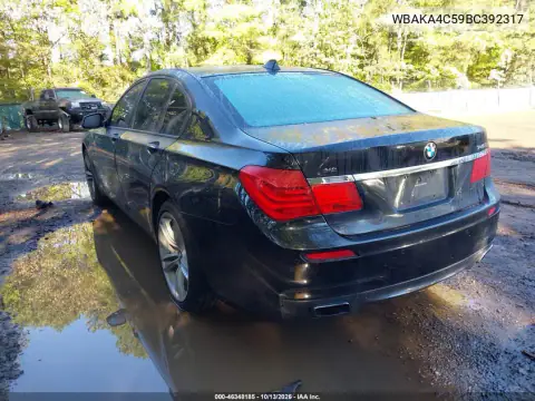 WBAKA4C59BC392317 — 2011 BMW 7ER, фото 4 с аукциона IAAI 22.10.2026, Естественный износ