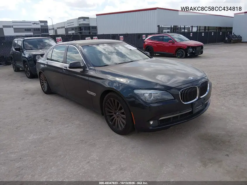 WBAKC8C58CC434818 — 2012 BMW 7ER, фото 2 с аукциона IAAI 20.10.2026, Естественный износ