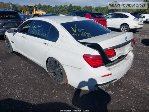 2013 BMW 740Li xDrive VIN WBAYF4C59DD127681 фото 3