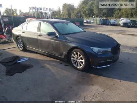 WBA7E2C58HG739376 — 2017 BMW 7ER, Передняя часть, фото до ремонта