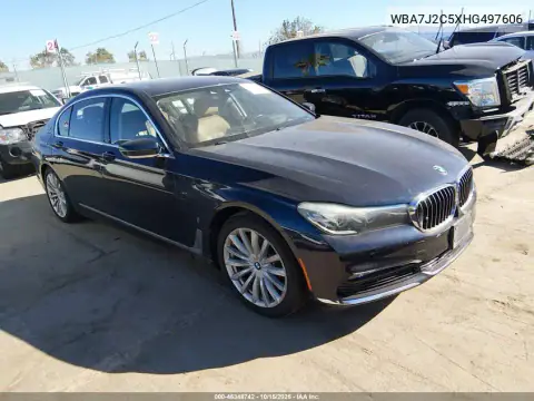WBA7J2C5XHG497606 — 2017 BMW 7ER, Задня частина зліва, фото до ремонту