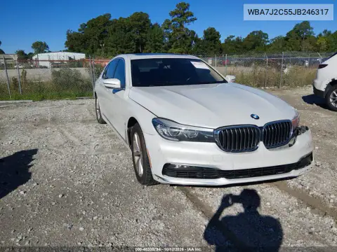 WBA7J2C55JB246317 — 2018 BMW 7ER, Передня частина, фото до ремонту