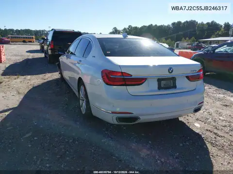 WBA7J2C55JB246317 — 2018 BMW 7ER, photo 4 from IAAI, Front end