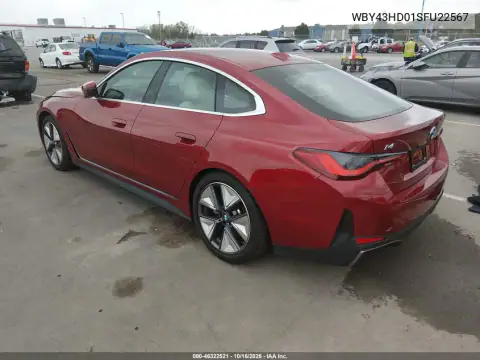 WBY43HD01SFU22567 — 2025 BMW i4, zdjęcie 3 z IAAI, Prawy tył