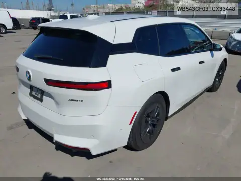 WB543CF03TCX33448 — 2026 BMW iX, фото 4 з IAAI, Передня частина
