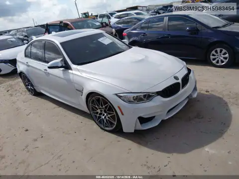 WBS8M9C53H5G83454 — 2017 BMW M3, Передняя и задняя части, фото до ремонта