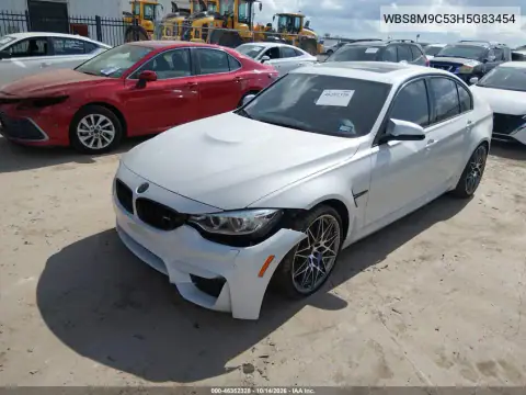 WBS8M9C53H5G83454 — 2017 BMW M3, photo 2 from IAAI, Front and rear