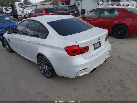 WBS8M9C53H5G83454 — 2017 BMW M3, photo 3 from IAAI, Front and rear