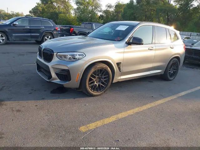 5YMTS0C02LLT10843 — 2020 BMW X3 M Competition, фото 2 з IAAI 15.10.2026, Передня частина