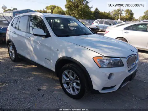 5UXWX9C59D0D00743 — 2013 BMW X3, Левый бок, фото до ремонта