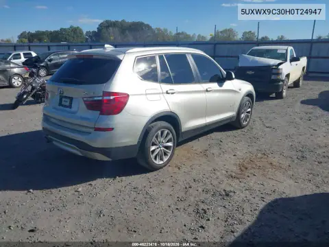 5UXWX9C30H0T24947 — 2017 BMW X3, ფოტო 5, IAAI, წინა ნაწილი